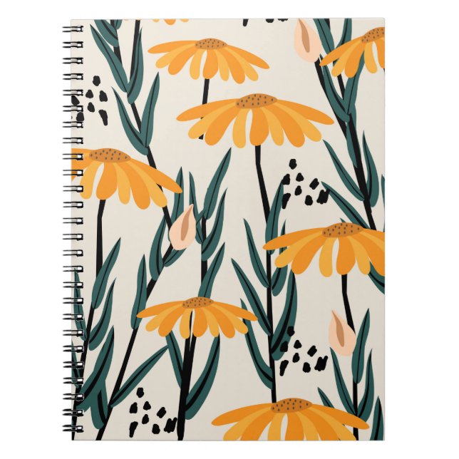 Yellow sunflowers notebook (Front)