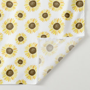 Yellow Sunflowers Pattern Wall Tapestry