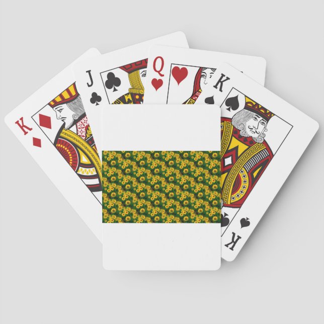 yellow sunflowers playing cards (Back)