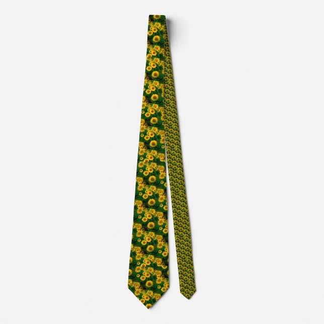 yellow sunflowers tie (Front)