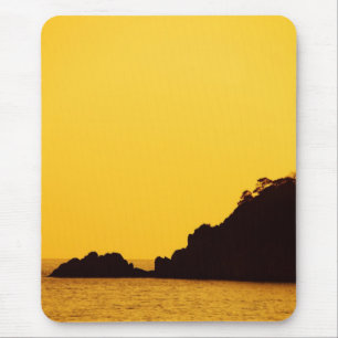 yellow sunset mousepad