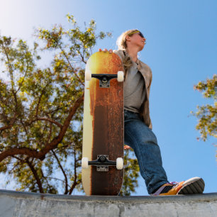 Yellow Sunset Pumpkin Patch Skateboard
