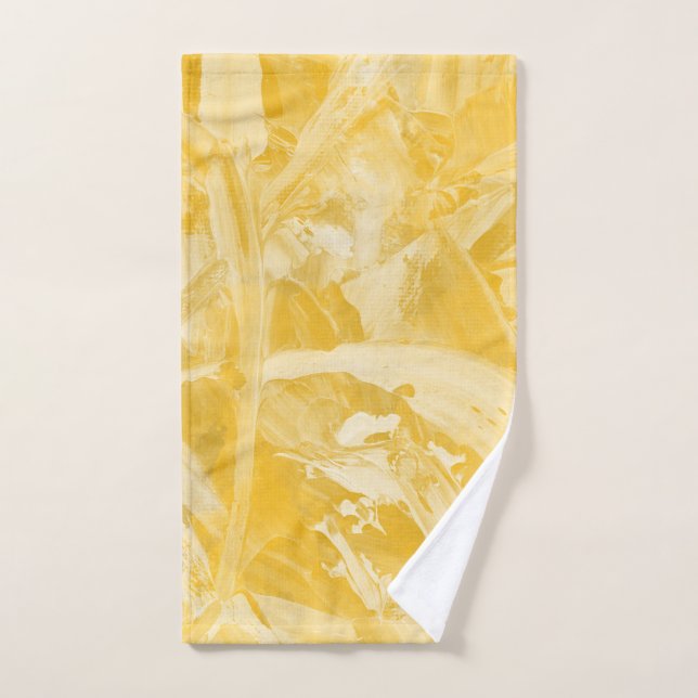 Yellow Sunshine Abstract Hand Towel (Hand Towel)