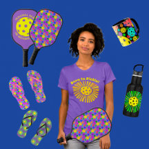 Yellow Sunshine Pickleball Team T-Shirt