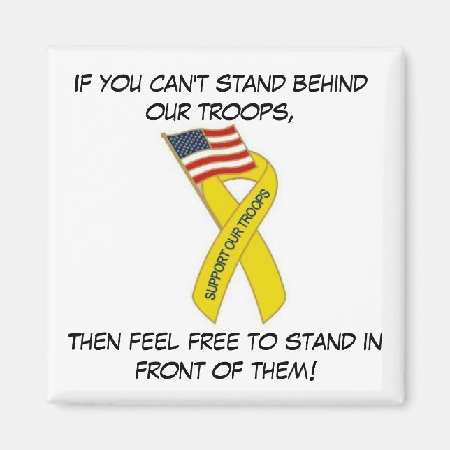 Yellow Support Ribbon.. Magnet (Front)
