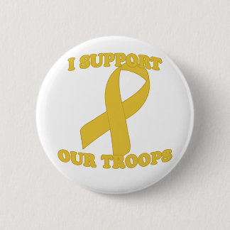 Yellow Support Troops 6 Cm Round Badge