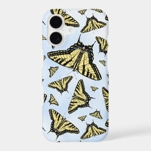 Yellow Swallowtail Butterflies Blue Sky