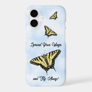 Yellow Swallowtail Butterfly Blue Sky Personalised