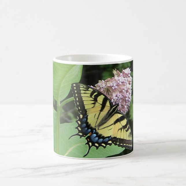 Yellow Swallowtail Butterfly Coffee Mug (Center)
