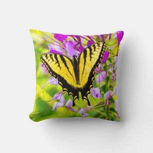 Yellow Swallowtail Butterfly Cushion