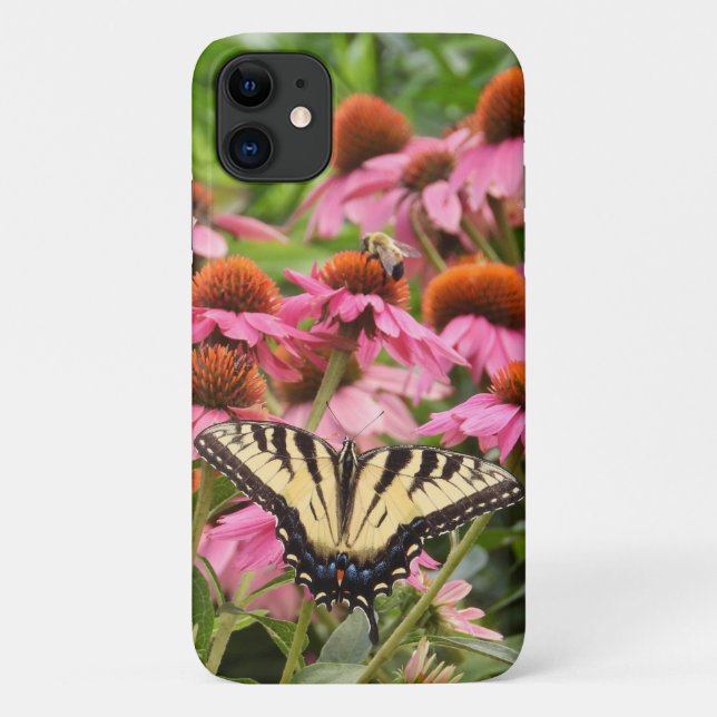 Yellow Swallowtail Butterfly, Open Wings Case-Mate iPhone Case (Back)