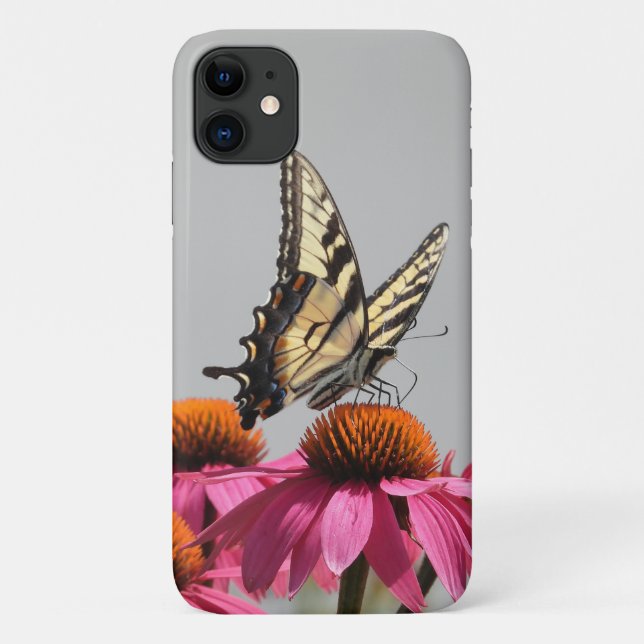 Yellow Swallowtail Butterfly, Open Wings Case-Mate iPhone Case (Back)