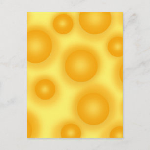 Yellow Swiss Cheese Postcard