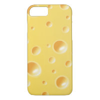 Yellow Swiss Cheese Slice Texture iPhone 7 case