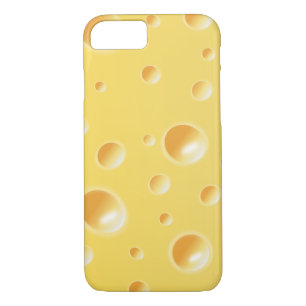 Yellow Swiss Cheese Slice Texture iPhone 7 case