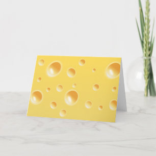Yellow Swiss Cheese Texture Card