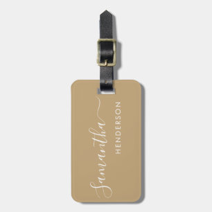 Yellow Tan Luggage Tags Wedding Table Plan / Favou
