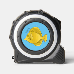 Yellow tang fish cartoon illustration 1