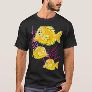 Yellow Tang in the Deep Blue Sea T-Shirt