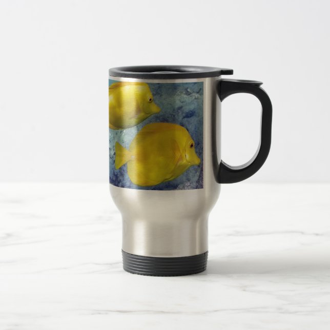 Yellow Tangs Travel Mug (Right)