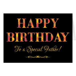Yellow Tartan on Black Birthday for Father