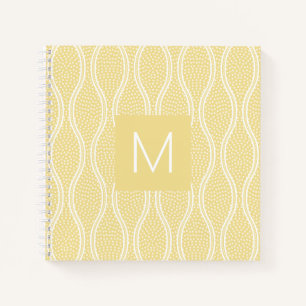 Yellow Tatewaku Monogrammed Notebook