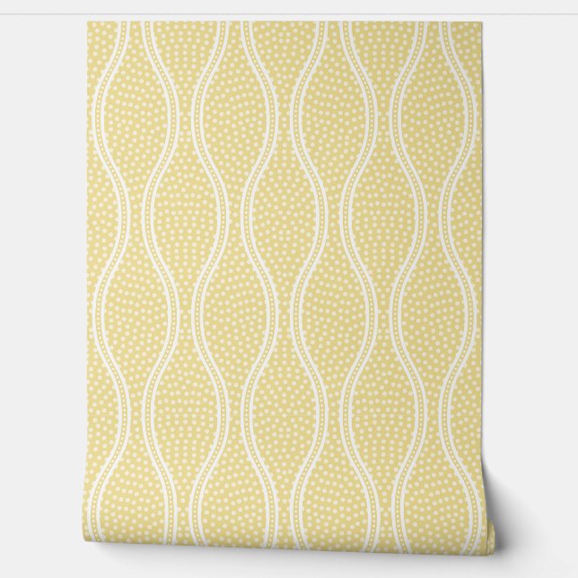Yellow Tatewaku Same Komon Wallpaper (Unrolling)
