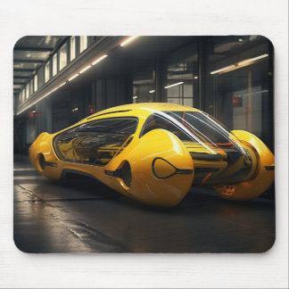 Yellow Taxi Cab Concept Mouse Pad