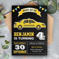 Yellow Taxi Cab Kids Birthday Party