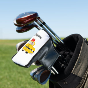 Yellow Taxi Design Golf Head Cover