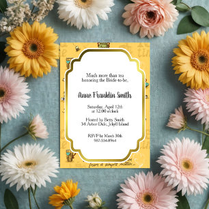 Yellow Tea and Honey Tea Time Invitation