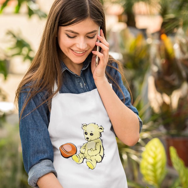 Yellow Teddy Bear Standard Apron (Creator Uploaded)