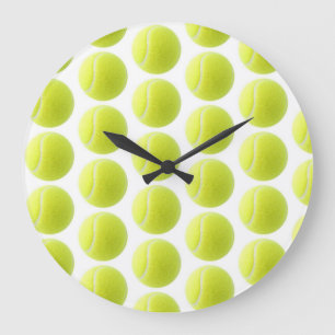 Yellow Tennis Ball Large Clock