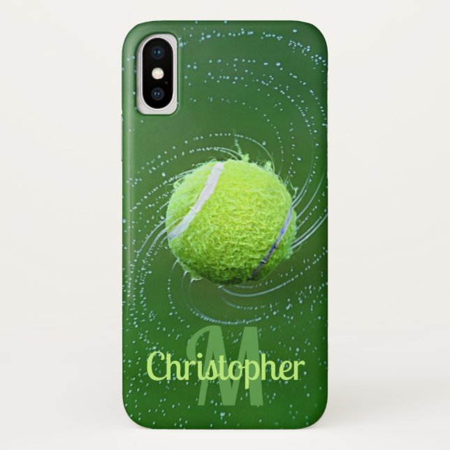 Yellow Tennis Ball Personalised Case-Mate iPhone Case (Back)