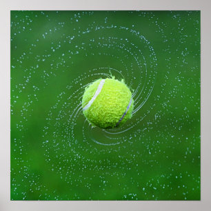 Yellow Tennis Ball Personalised Poster