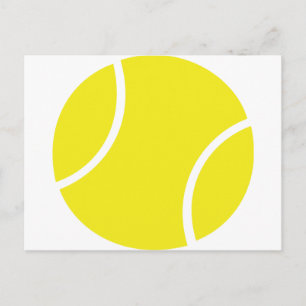 Yellow Tennis Ball Symbol Postcard