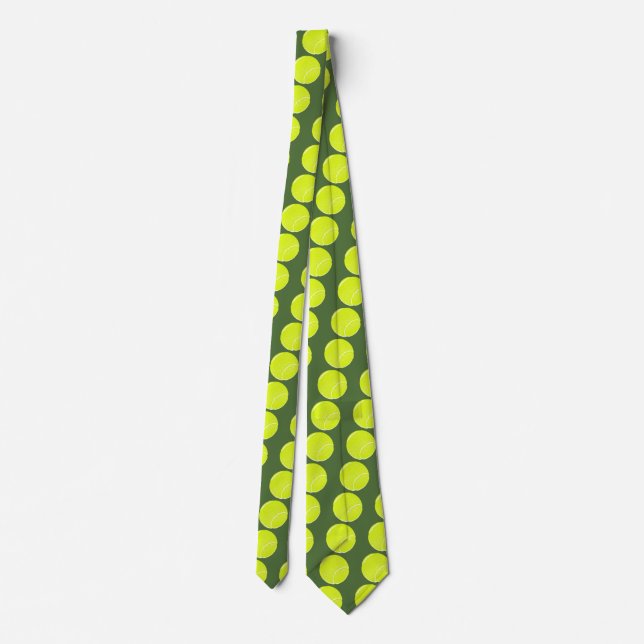 yellow tennis ball tie (Back)