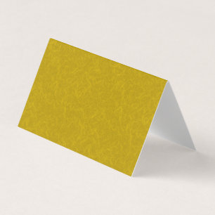 Yellow textured surface with  swirling pattern business card