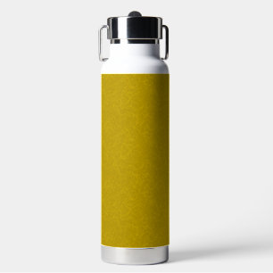 Yellow textured surface with swirling pattern water bottle