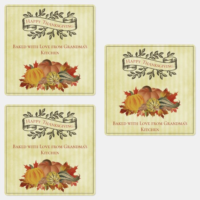 Yellow Thanksgiving Pumpkins and Squash (Group)