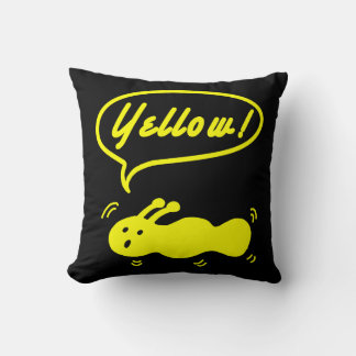 Yellow! Throw Pillow