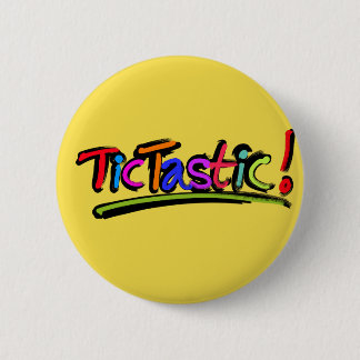 Yellow TicTastic badge! 6 Cm Round Badge