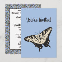 Yellow Tiger Swallowtail Butterfly Illustration