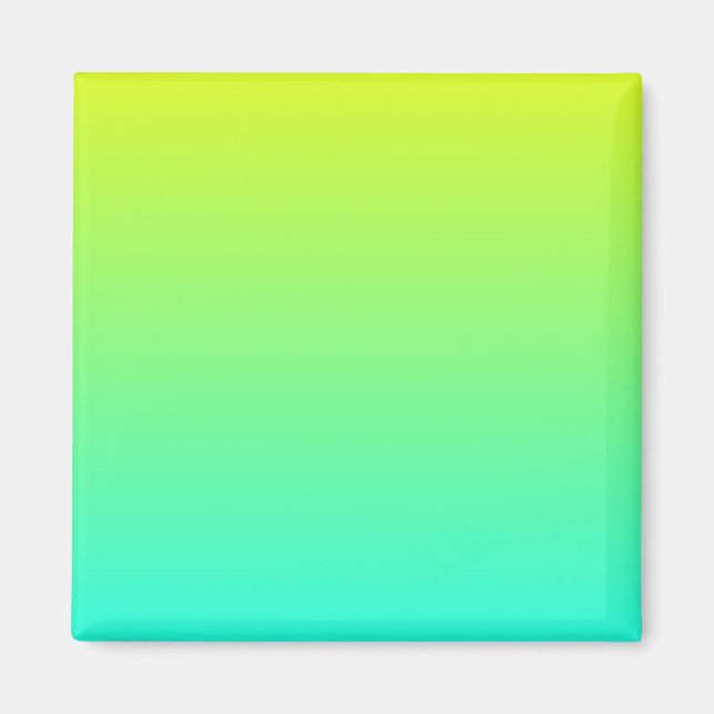 Yellow to Aqua Gradient Magnet (Front)