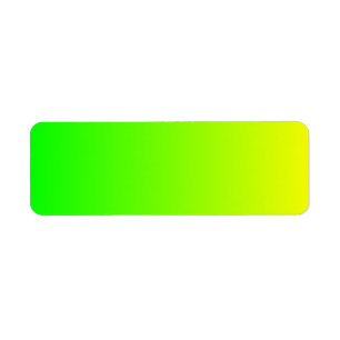 Yellow to Green Gradient Return Address Label
