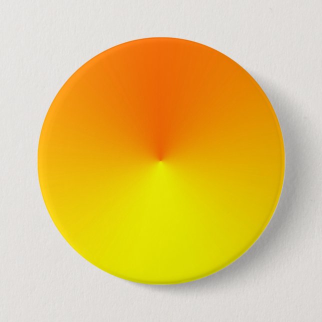 Yellow to Orange Gradient - Customised Template 7.5 Cm Round Badge (Front)