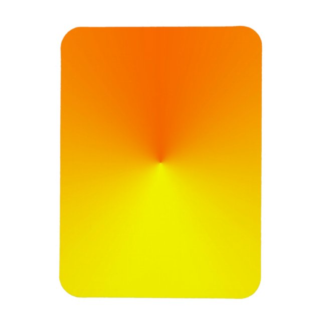 Yellow to Orange Gradient - Customised Template Magnet (Vertical)