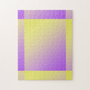 Yellow to Purple Gradient Abstract Jigsaw Puzzle