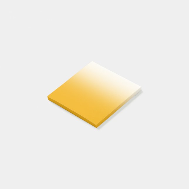 Yellow to White Gradient Background Post-it Notes (Angled)