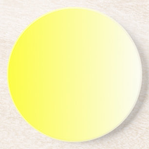 Yellow to White Gradient Coaster